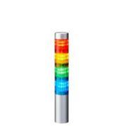 Patlite LR4 LED Signalturm 4-stufig mehrfarbig (Rot/Gelb/Grün/Blau) mit Summer Blitz - Multifunktion, Höhe 293.5 mm