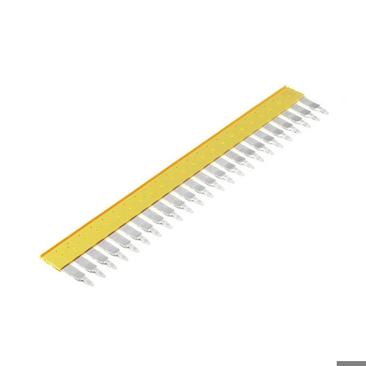 Steckbrücke Querverbinder - Gelb, 41 A, 24 Polig, 8.10 mm Raster, Isoliert, Breite 3.1 mm
