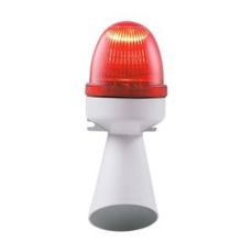 RS PRO LED Blitzlicht Summer-Signalleuchte - Rot / 96dB | 240V