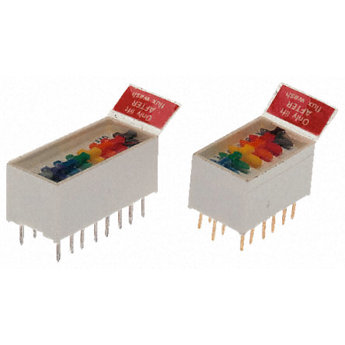 ERG THT DIP-Schalter Gleiter 6-stellig - 6 PST, vergoldete Kontakte, 1 A @ 100 V, temperaturbeständig bis +100°C