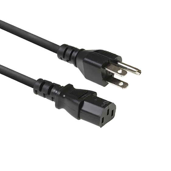 ACT Stromkabel USA-Stecker C13 - Schwarz, 1,8 m