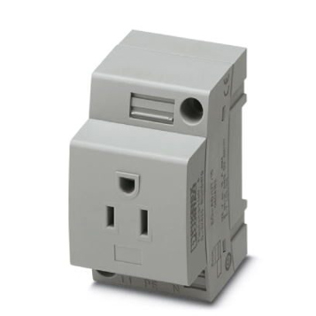 Phoenix Contact 804152 - Graue Steckdose für USA-Netzstecker