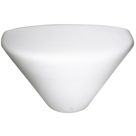 Emco CLASSIC Leuchtenglas aus Opalglas - perfekt für Spiegelleuchte (Art.-Nr. 299000090) | Dekoglas