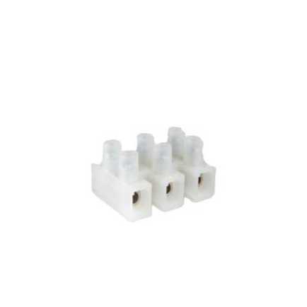 Lüsterklemme 3-polig für 0,5-12 mm² - 3 Klemmstellen, natur - Schraubanschluss (41)