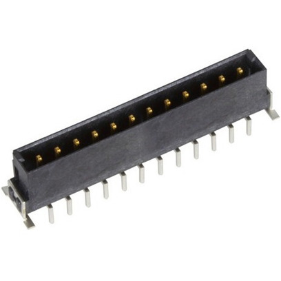 Messerleiste 12-polig RM 2.54 mm gerade schwarz - Art.Nr. 15520122701333