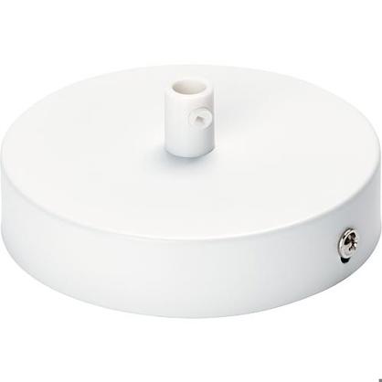 Weißer Baldachin mit Klemmnippel - Ø100mm, H25mm