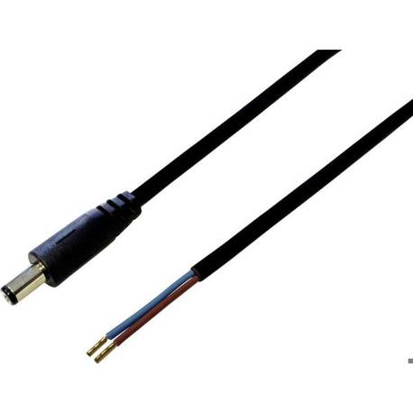 TRU Components TC-2511297 Niedervolt-Anschlusskabel mit offenen Kabelenden - Niedervolt-Stecker, 5.00 m, 2.10 mm², 1 Stück