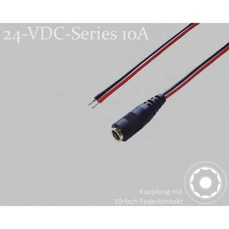 BKL Electronic DC-Steckverbinder Kupplung - Verzinnt, 5.5 mm, 2.5 mm, 1.5 m, 1 Stück