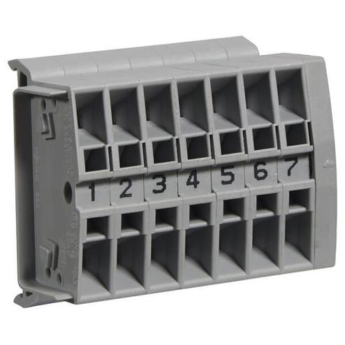 Hager KT07A 2-fach Steuerleitungsklemme 7x2,5 mm² für TS35