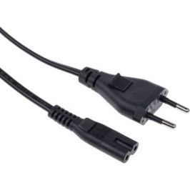 RS PRO Konfektioniertes Stromkabel, A IEC C7 Buchse zu B Eurostecker Typ C, 2.5 A, 1.8m, Schwarz, 250 V