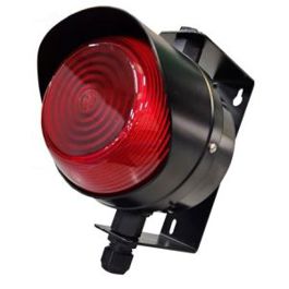 RS PRO LED Ampel Signalleuchte mit Rotem Licht und Filament/Warnsummer - 174.5mm, Stufige Linse