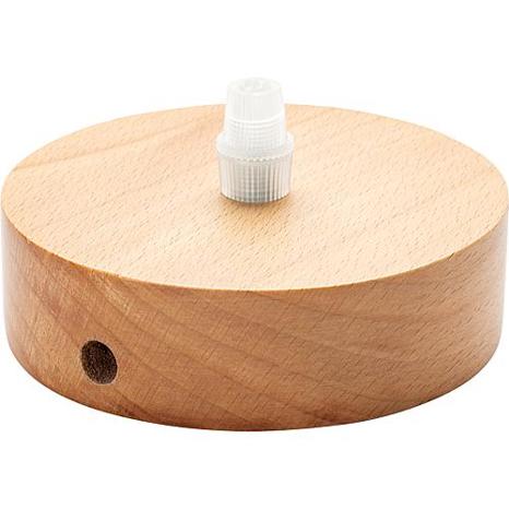 Baldachin aus Holz mit Klemmnippel - Ø100 mm, H30 mm (Buche)