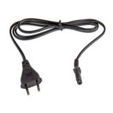 RS PRO Konfektioniertes Stromkabel - A: IEC C7 Buchse, B: Eurostecker Typ C - 2,5 A, 1.5m, Schwarz, 250 V