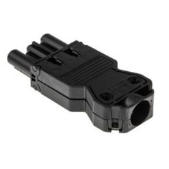 Wieland Buchse GST18i3 | Mini-Leuchtensteckverbinder | 3 Kontakte | Kabelmontage | 20A | Schwarz | 0,75 mm²