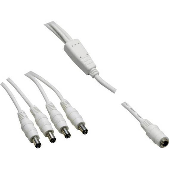 VOLTCRAFT Niedervolt-Anschlusskabel 5.5 mm x 2.1 mm - 1.10 m | Stecker und Buchse für Kleinspannung