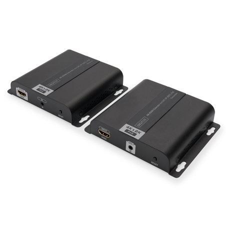 DIGITUS 4K HDMI Extender über CAT/IP Set - PoE - Kleinspannung Steckverbinder