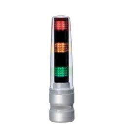 Patlite LS7 LED Signalturm - Multifunktionale 3-stufige Linse (Rot/Gelb/Grün) mit Summer Blitz - Dauer: 284mm
