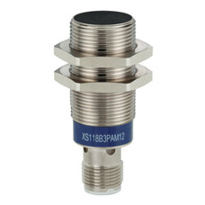 XS6 Induktiver Näherungsschalter M18 - 74mm Länge | Messing | Sn 8mm | 12-48V DC | M12 Anschluss