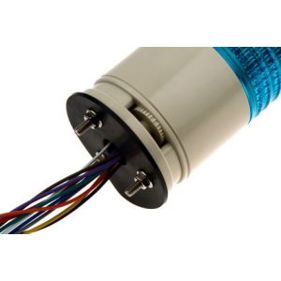 Schneider Electric Harmony XVC6 LED Signalturm – 4-stufige Linse in Rot/Grün/Gelb/Blau mit Summer Blitz | Gesamthöhe 240.8 mm