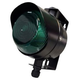 RS PRO LED Ampel Signalleuchte mit stufiger Linse - Grün + Filament/Warnsummer (174.5 mm)