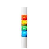 Patlite LR4 LED Signalturm - 4-stufig, mehrfarbig (Rot, Gelb, Grün, Blau) mit Summer und Blitz - 293.5mm Multifunktion