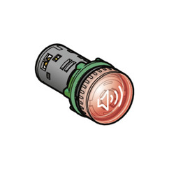 Harmony Buzzer - Beleuchtbar in Rot, Ø 22mm, 230-240V AC, 90dB
