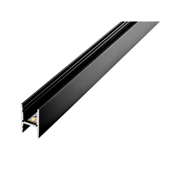 Alu-Profil 1000mm - RAL 9005 - Leuchtenprofil