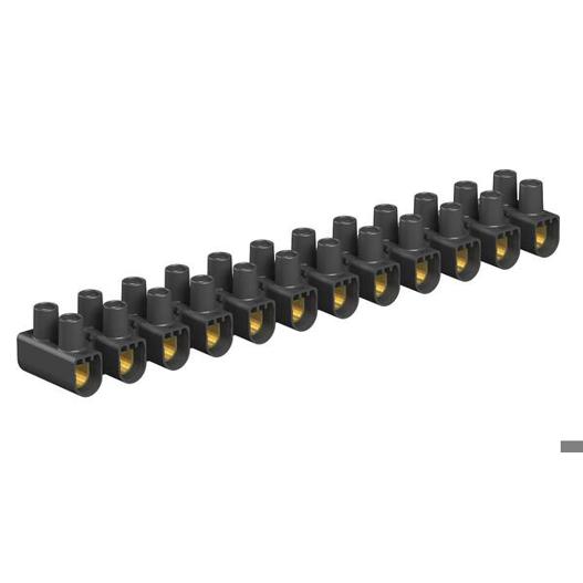 Reihenlüsterklemme 16,0 mm² - Schwarz - Polypropylen - Hochwertige Verbindungslösung für Elektroinstallationen
