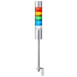 Patlite LR6 Mehrfarbiger LED Signalturm mit Summer – 5-stufig Rot/Gelb/Grün/Blau/Transparent, Höhe 618.5mm