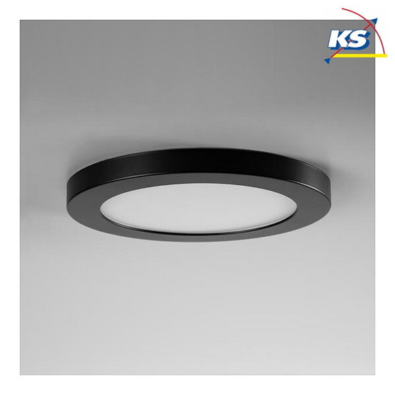 Dekoring 6 für LED Downlight MOON CCT – Ø 22,5 cm – Schwarz Matt (BRUM-12206073)