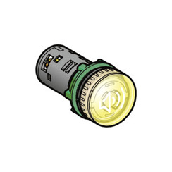 Beleuchtbarer Harmony Buzzer in Gelb - Ø 22mm, 24V AC/DC, 90dB - Ideal für den Sommer