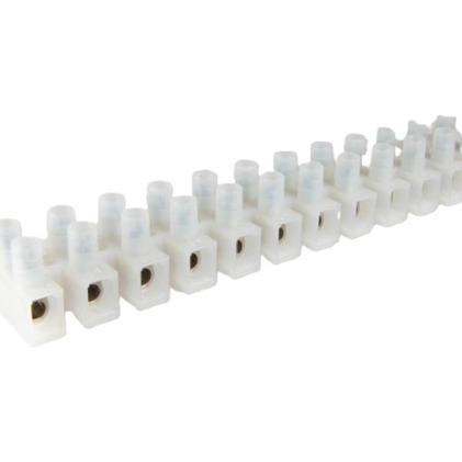 12-polige Lüsterklemme für Kabel von 0,5-12 mm² | 12 Klemmstellen | Natur | Schraubanschluss | 4