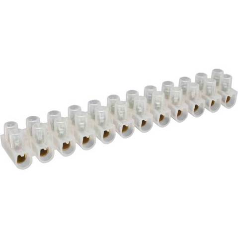 InLine® Lüsterklemme 16mm² - 12er Reihe - Transparent - 10 Stück