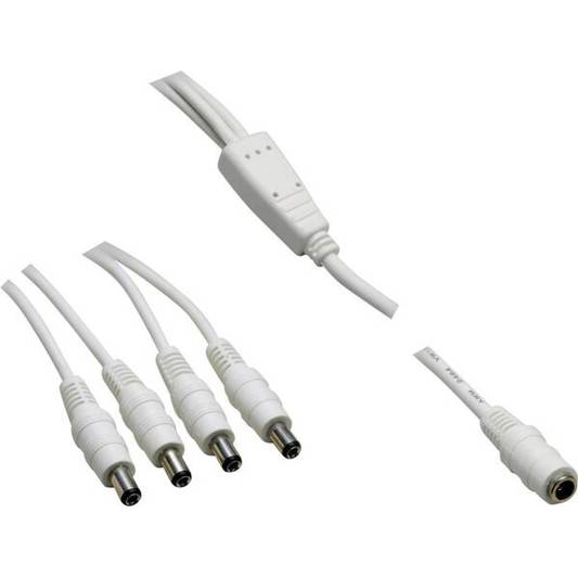 VOLTCRAFT Niedervolt-Anschlusskabel 5.5 mm Stecker auf Niedervolt-Buchse - 1.10 m