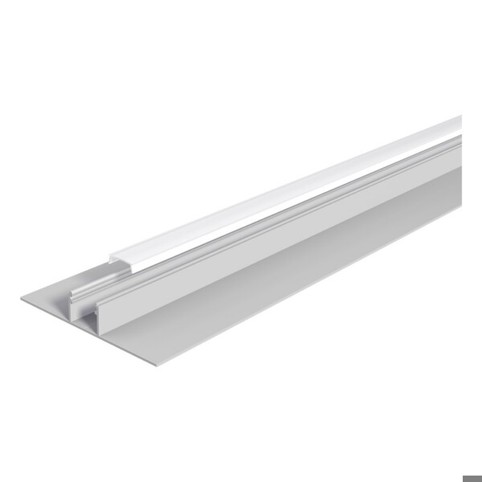 Alu-Profil mit Abdeckung Opal - 2m APTB2AM200 | Leuchtenprofil