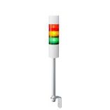 Patlite LR6 Mehrfarbiger LED Signalturm 3-stufig mit Summer | Rot, Gelb, Grün | Blaulicht- und Summer-Kombination | Dauer: 538,5mm