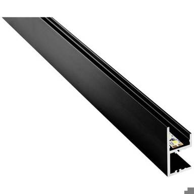 Alu-Profil 1000mm - RAL 9005 - Leuchtenprofil - 62399531